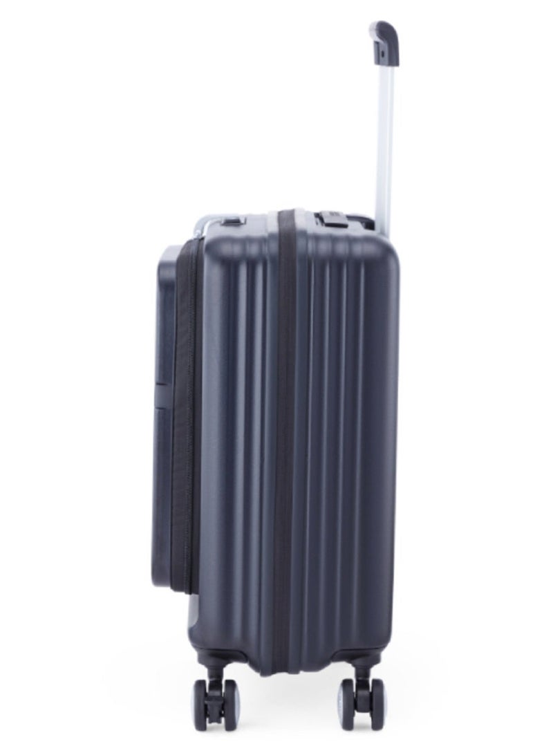 AMERICAN TOURISTER ترينتو + حقيبة سفر، حجم كابينة 54 سم / 20 بوصة، 4 عجلات دوارة، قمة صلبة، بولي كربونات، أسود|خفيفة الوزن|عجلات ممتصة للصدمات 2 في 1 Optimov™|فتح كتاب|قابلة للتوسيع|قفل TSA|قسم مقاوم للماء - ضمان دولي لمدة 3 سنوات - Image 2